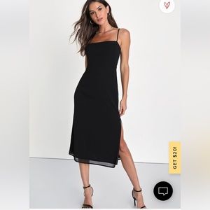 Black Lulus midi dress